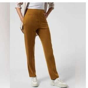 Athleta Eastbound Straight Leg Pant Brass Yellow size 6